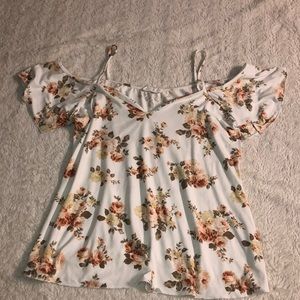 Flower pattern blouse; Size small